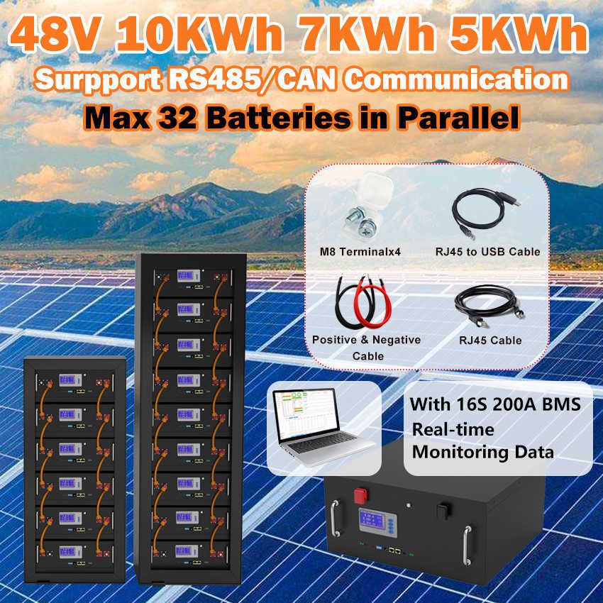 DIY 48V 280AH LiFePO4 Battery for Solar Energy Storage 10KW 15KW