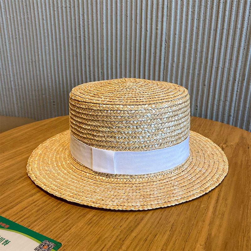 Blanc (chapeau bord 5cm)
