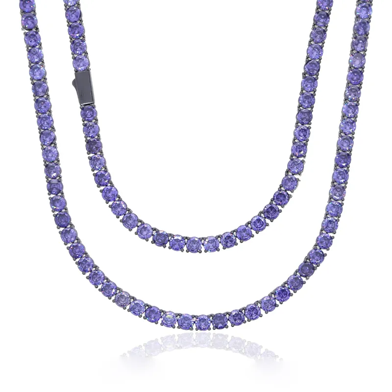 collier violet 51cm