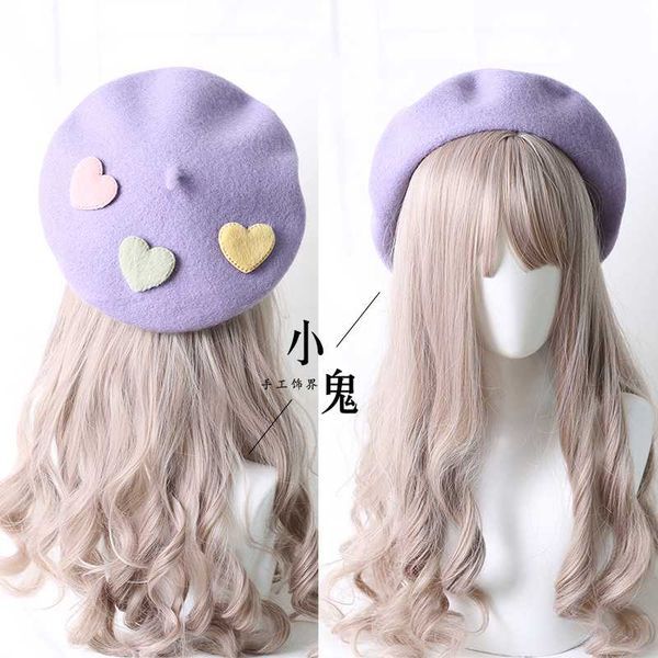 light purple beret