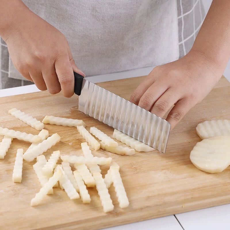 1pc Stainless Steel Wave Potato Cutter, Multifunction French Fry Cutter For  Kitchen