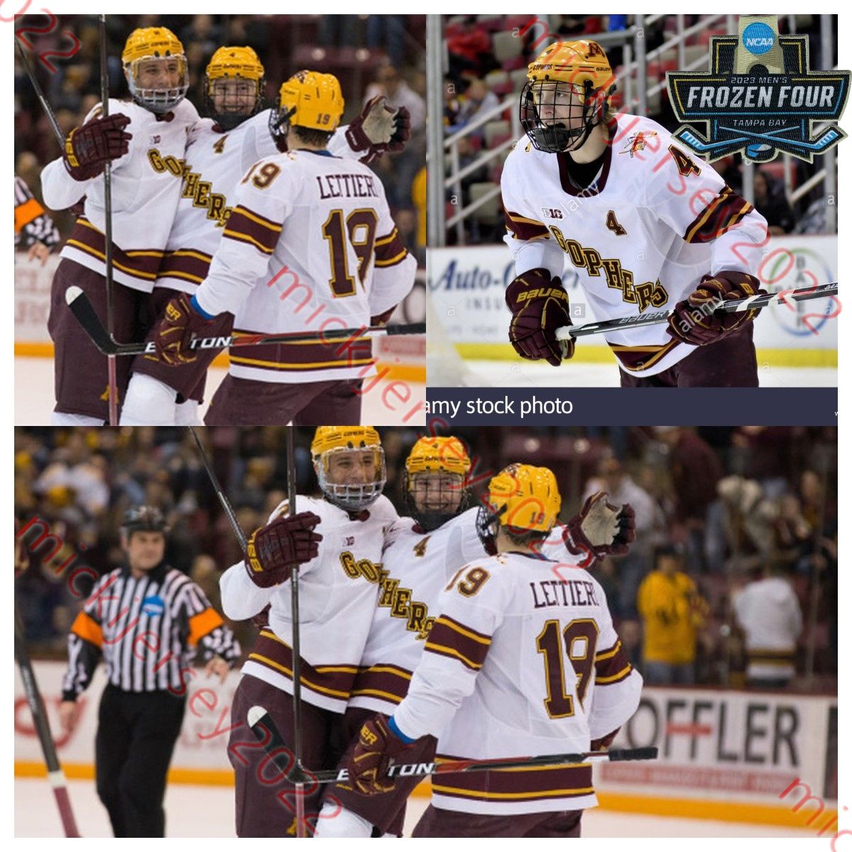 Gophers White / 2023 Frozen Four Patch