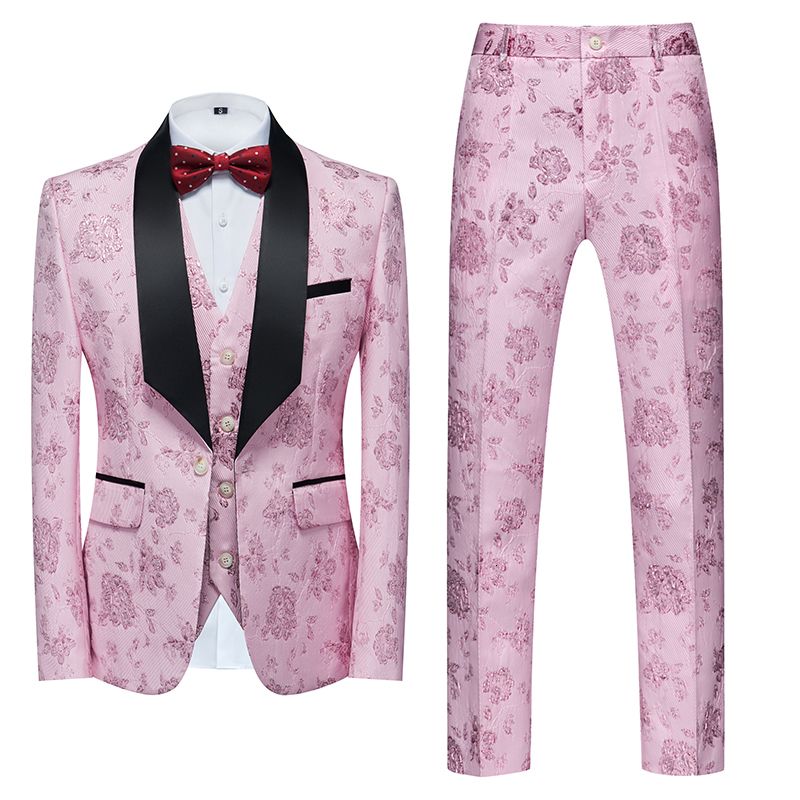 3 pc's ingesteld roze