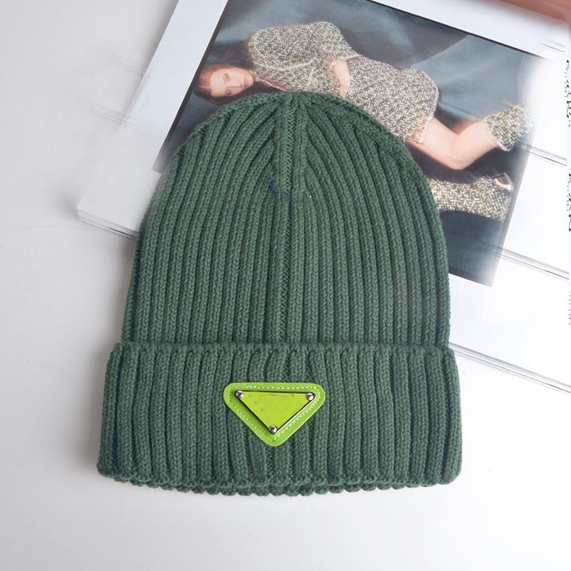 Green--Knitted hat