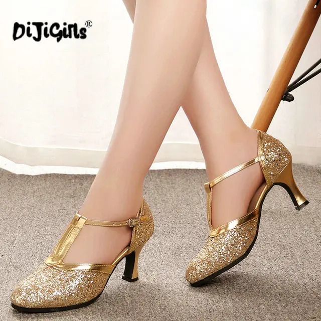 gold 5cm heel