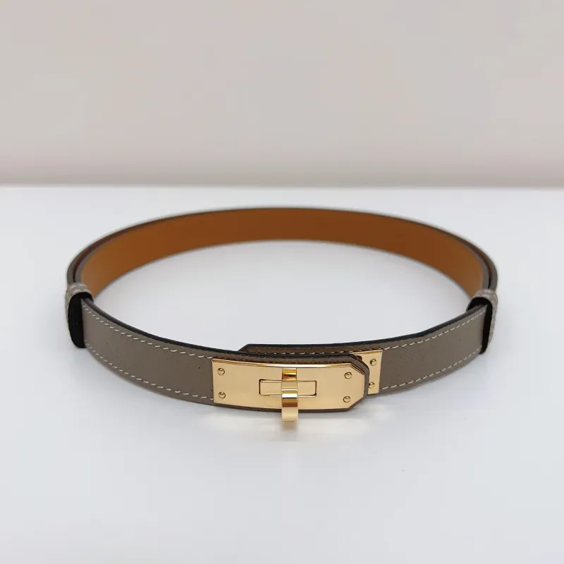 khaki gold buckle