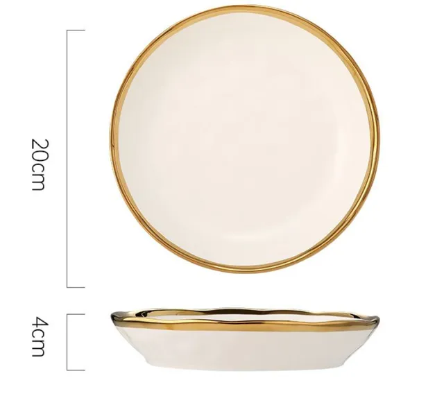 White 8 inch plate