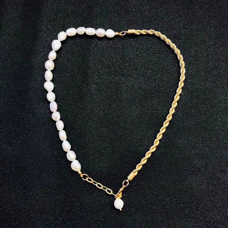 Real Pearl 18K Gold-Plated 43cm