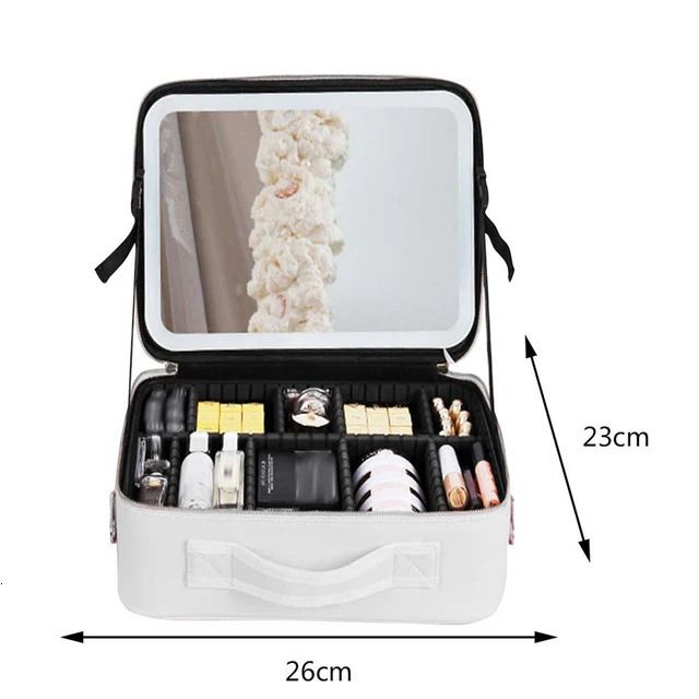 trousse à maquillage blanche