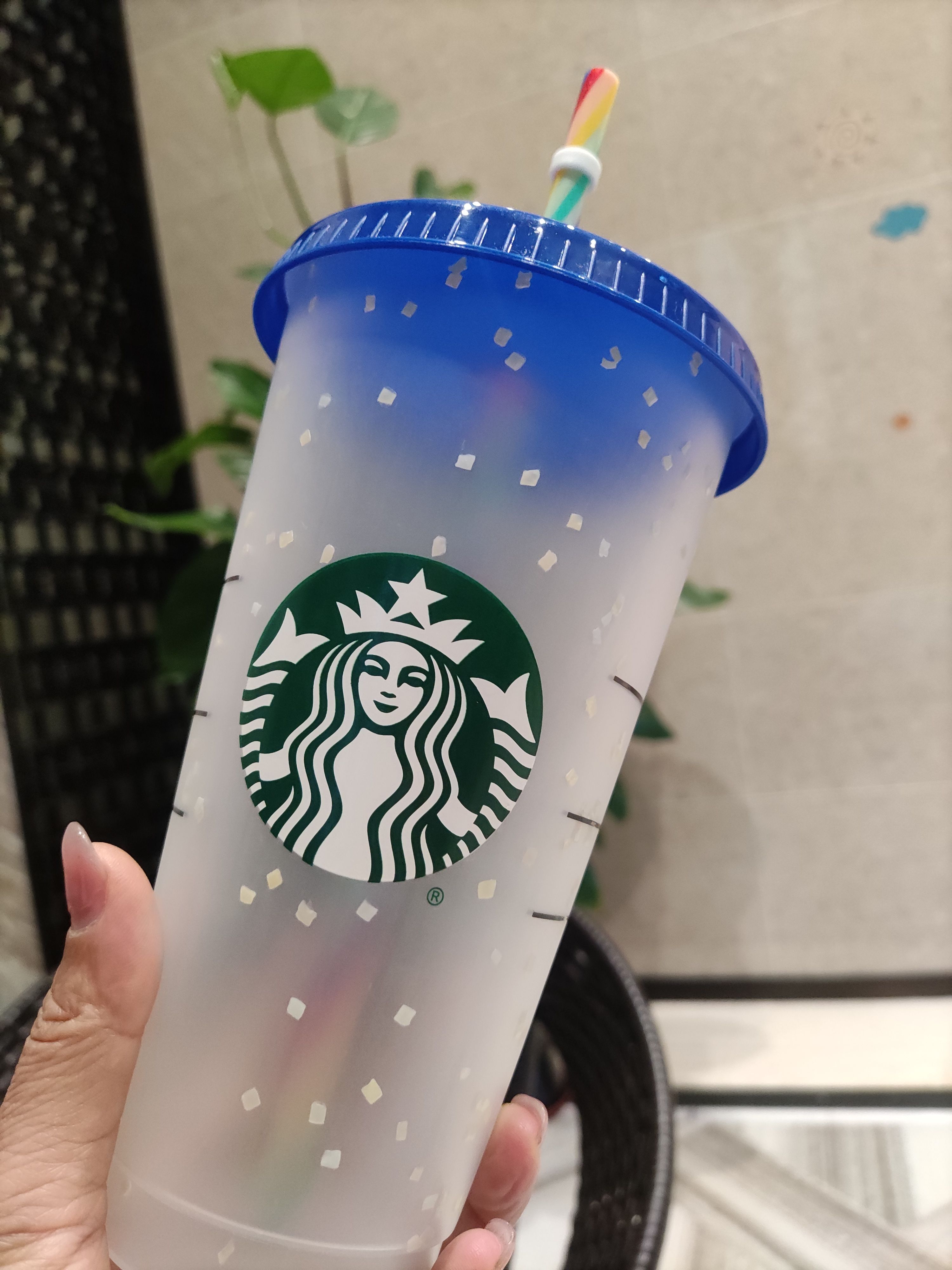 Snowflake Cup Dark Blue