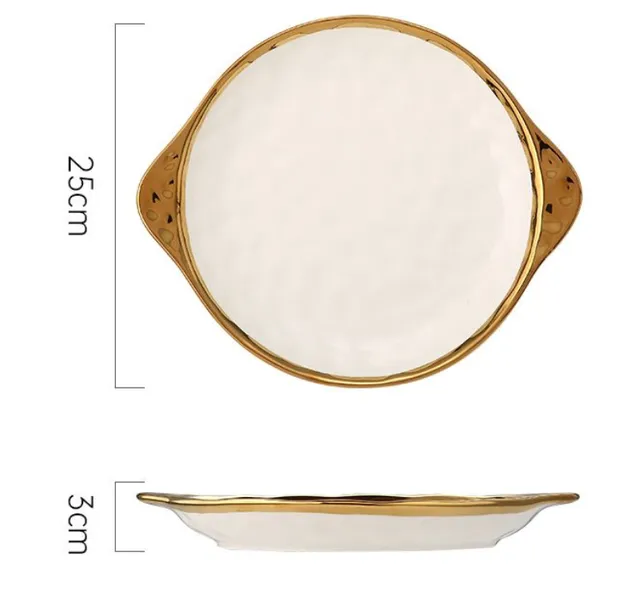 White 9 inch plate