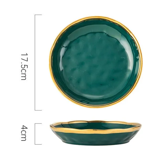Green 7 inch plate
