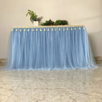 3meters x 80H cm Light blue