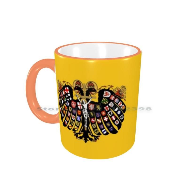 Caneca de borda laranja