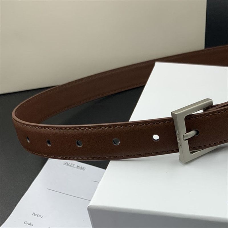 brown&silver buckle