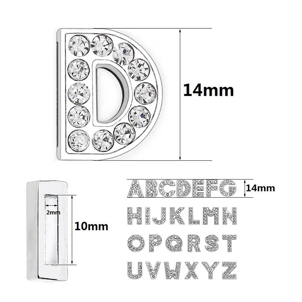 실버 10mm 슬라이드 글자