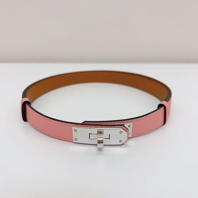 pink silver buckle