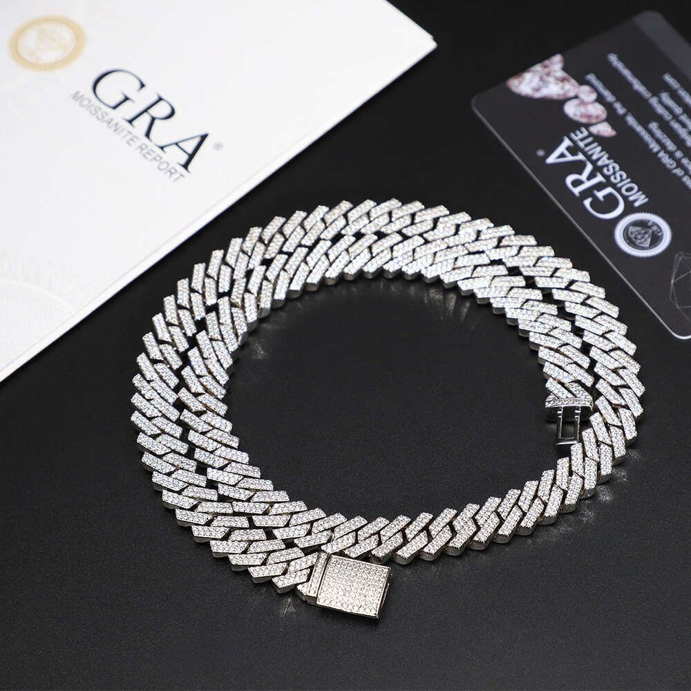 JN123 10mm-925 Sterling Silver+Moissan