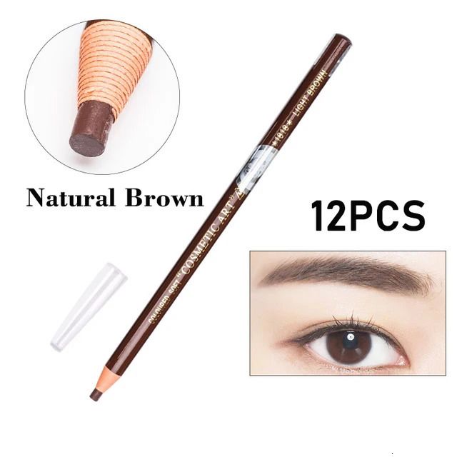 12PCS Natural Brown