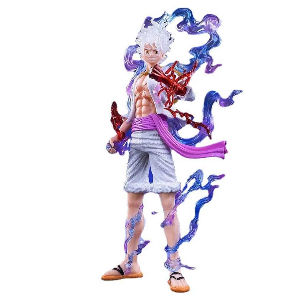 One Piece Figures 28cm Nika Luffy Gear 5 GK Anime Action Pvc Statue  Figurine Doll Collection Ornament Model Toy Gift for Kids(no box)(Gear 3)