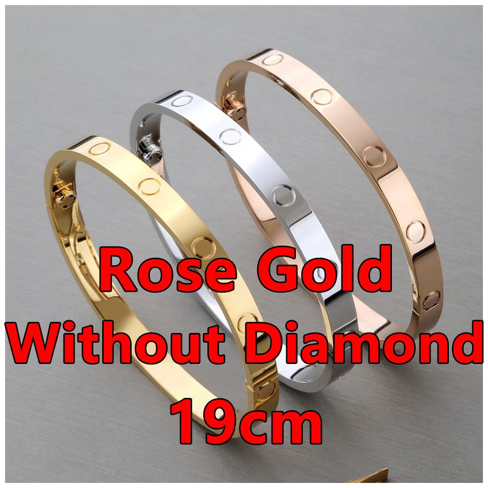 rose gold Bracelet without diamonds 19cm