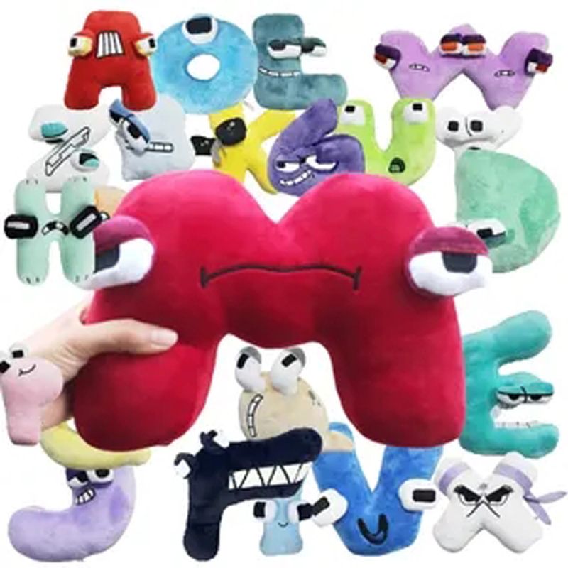 13-26pcs Alphabet Lore Plush English Letter Stuffed Animal Plushie