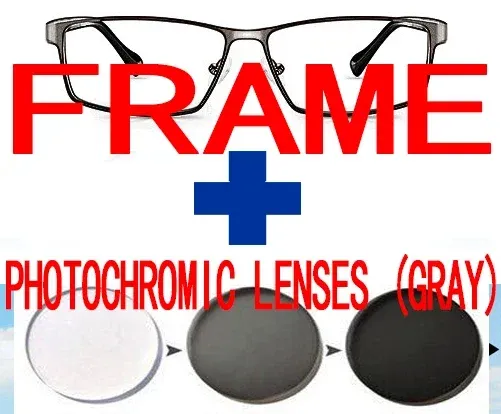 frame and gray lens