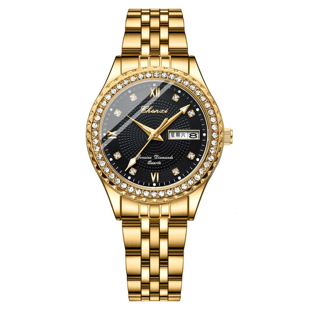 Women Golden Black