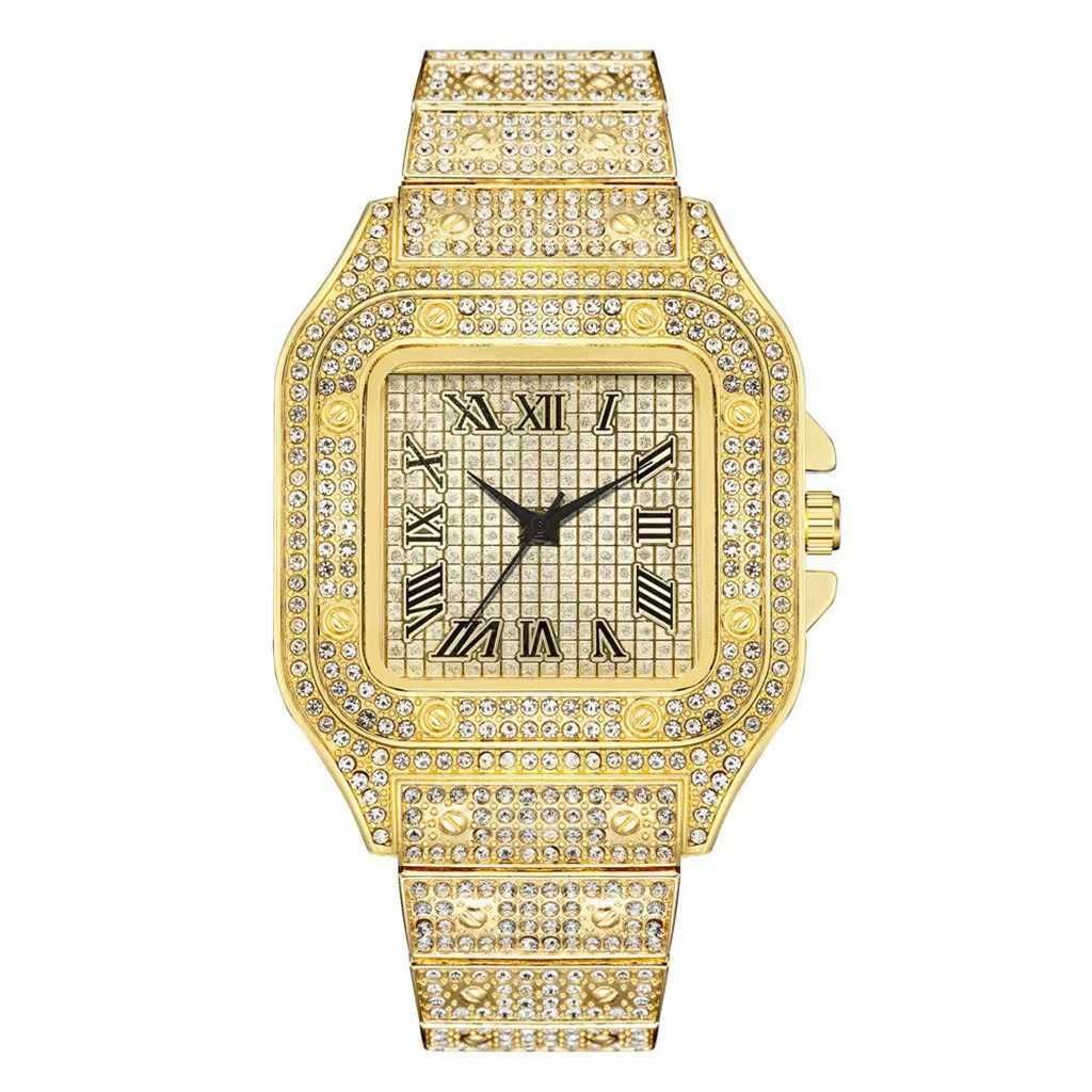 gold single watch