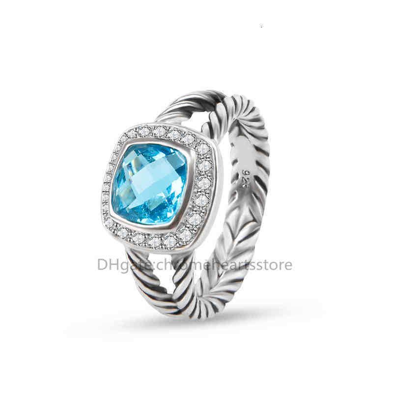 DYJZ-013 Bague bleue avec logo