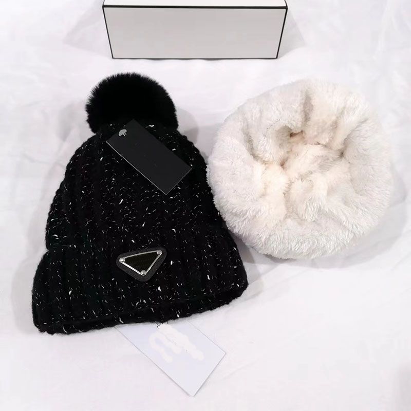 Black--Hollow knit hat