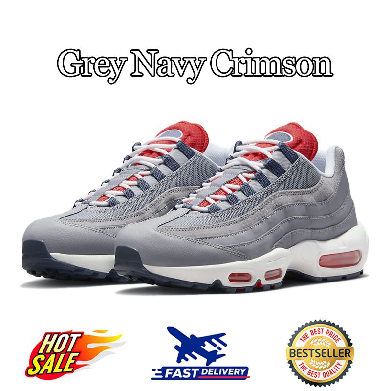 Gray Navy Crimson