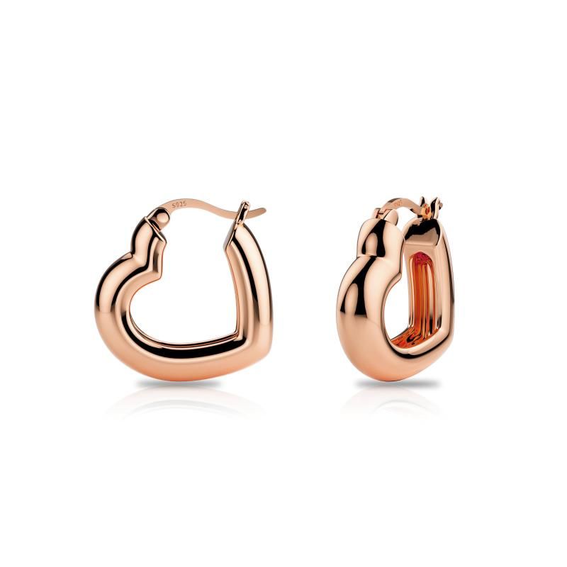 Rosegold serca 20 mm