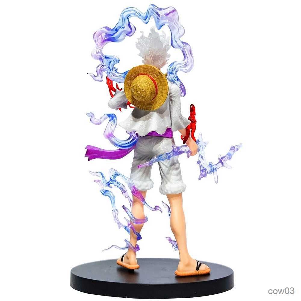 One Piece Figures 28cm Nika Luffy Gear 5 GK Anime Action Pvc Statue  Figurine Doll Collection Ornament Model Toy Gift for Kids(no box)(Gear 3)