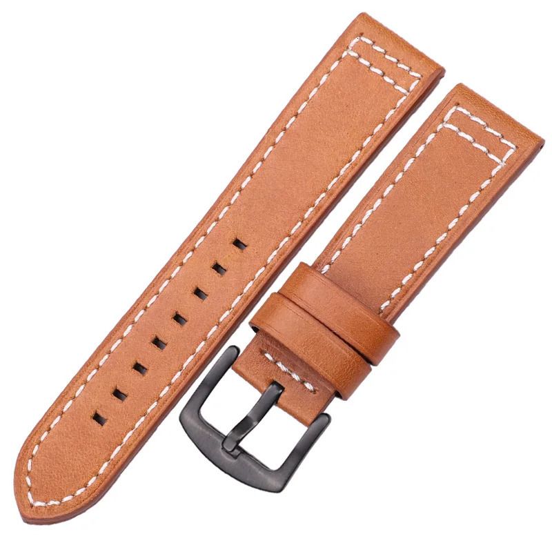 Brown Black Buckle-22mm