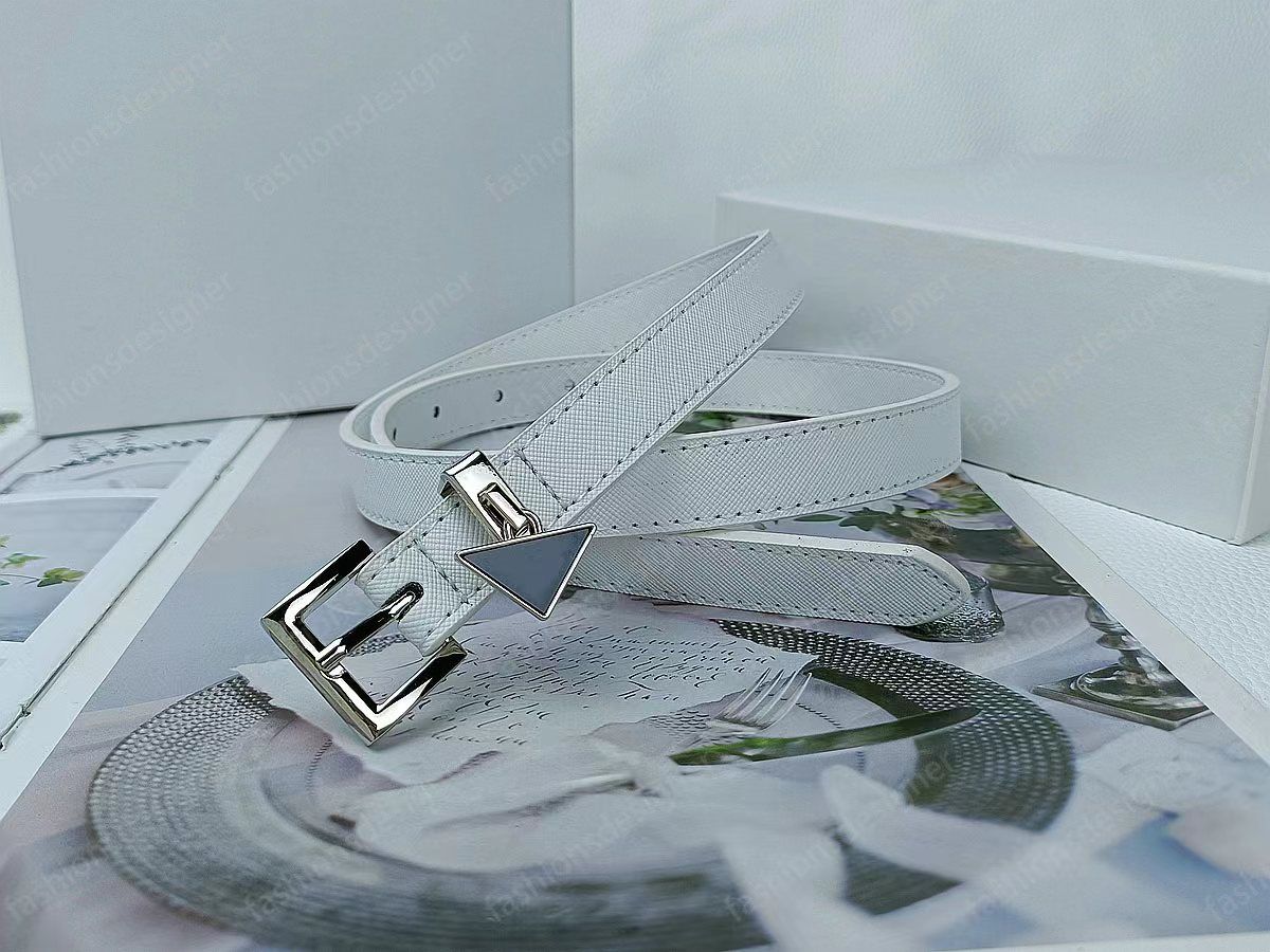 2.0CM White*Silver Buckle