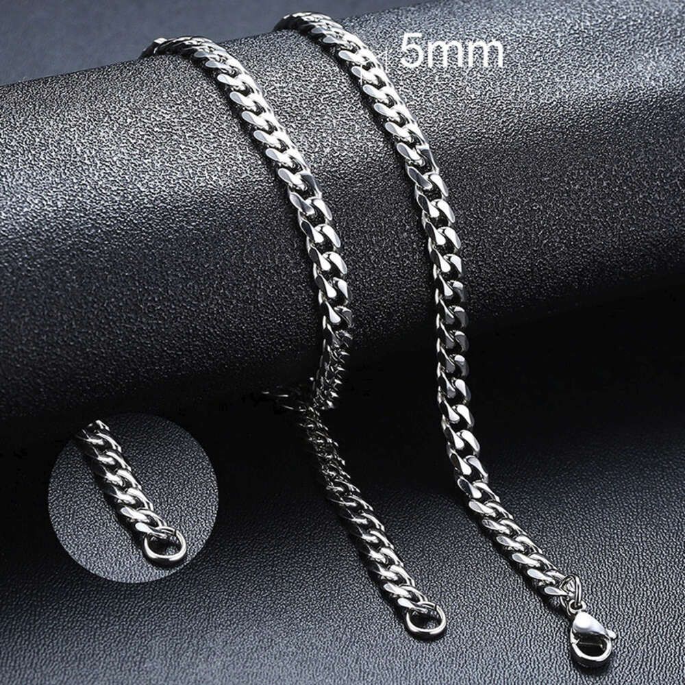 5mm Steel-Stainless Steel Necklace-24i