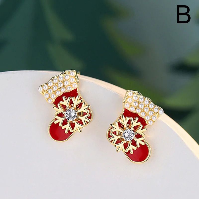 Boucles d'oreilles de Noël b