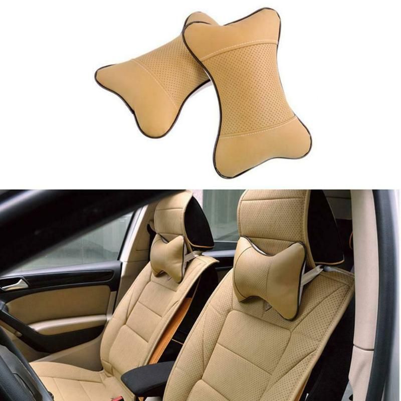  2pcs Retro Style Car Neck Pillow,Soft Ventilation Car