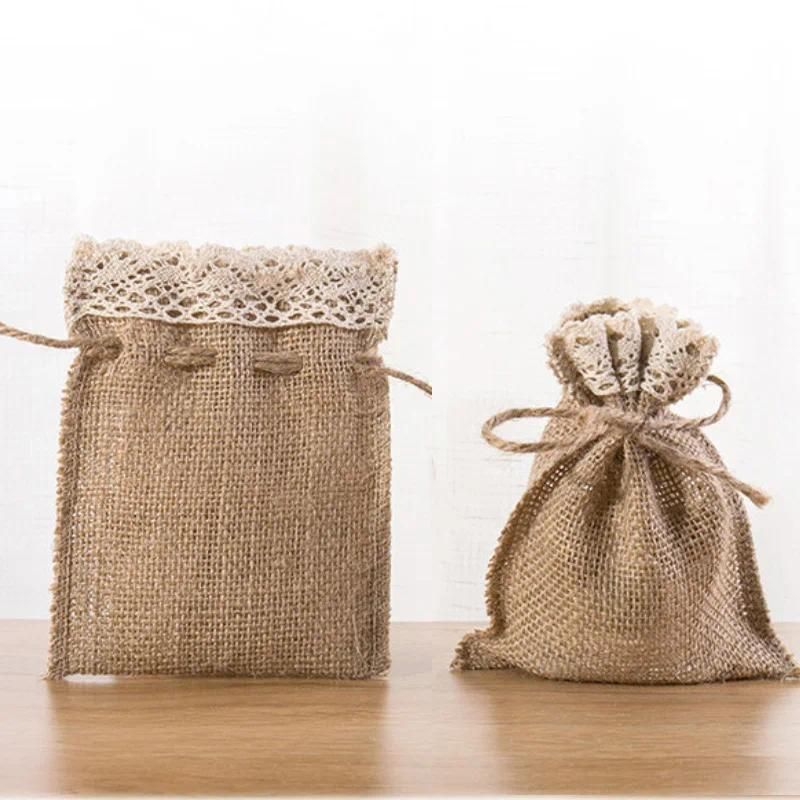 8x10cm(3x4 pouces) 50 Sac en dentelle