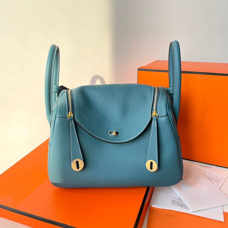 Togo Leder Blue Gold-Hardware