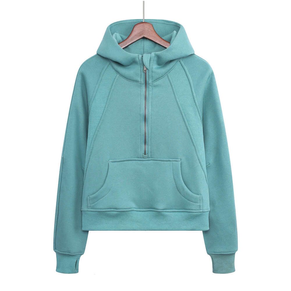 6 half zip hooded