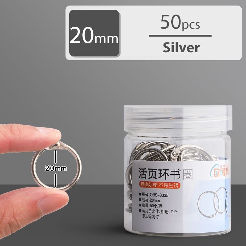 20mm 50 Pieces of Silver