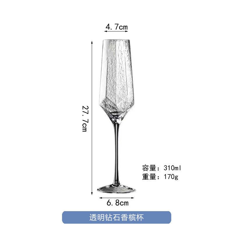A- champagneglas 401-500 ml
