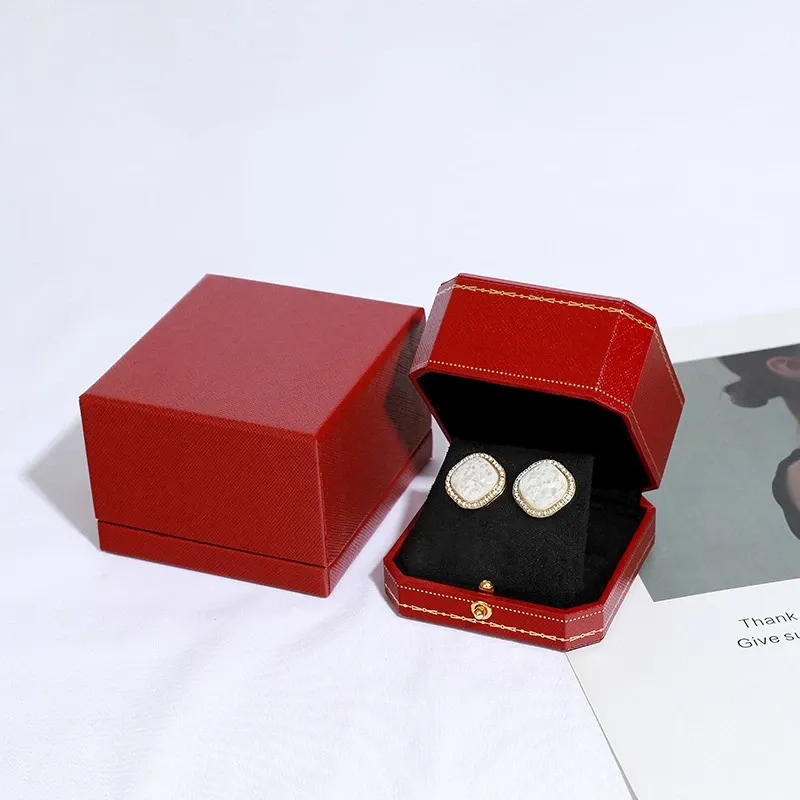 2 Red Earring Box