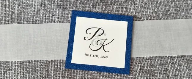 Ivory Blue Vellum-Customized Printing