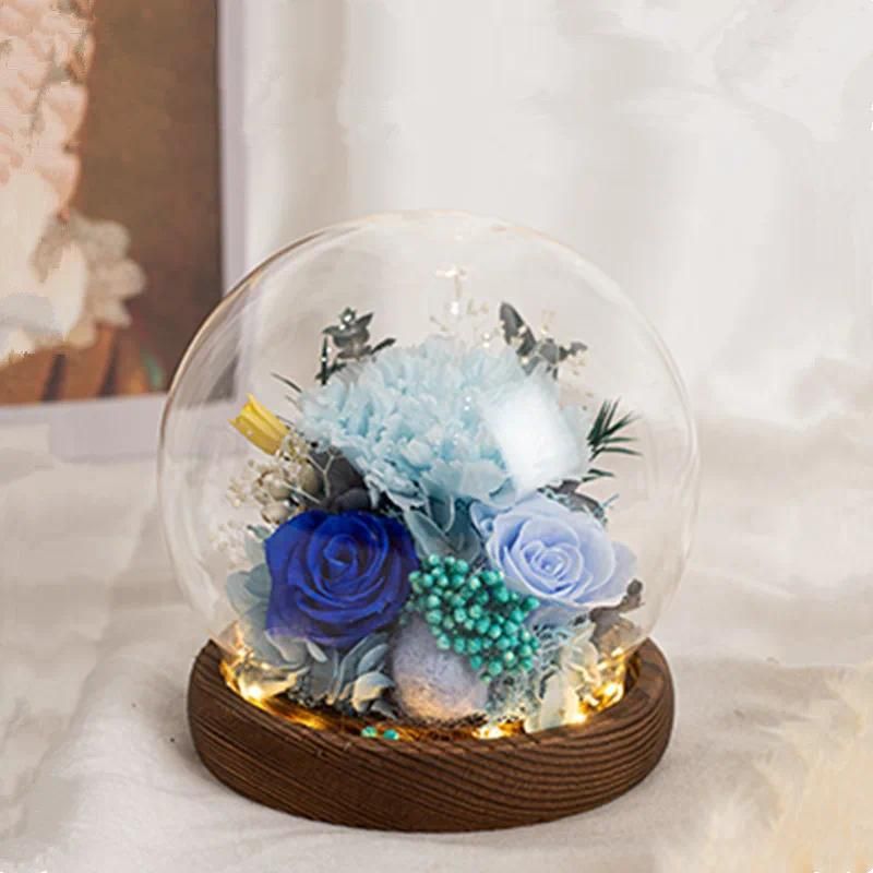 1set 20cm glass dome with luminous base