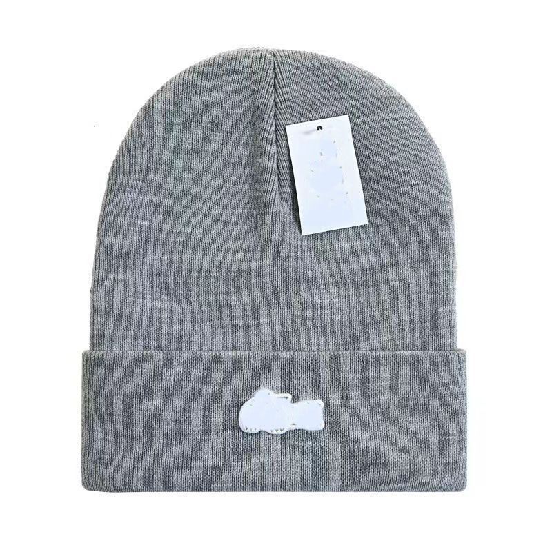 Grey--Crocodile Knitted Hat