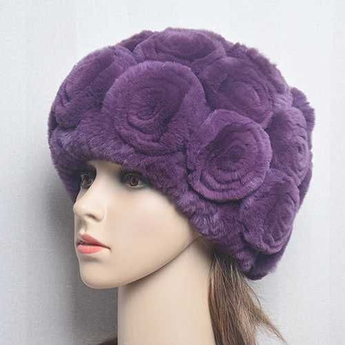 Chapeau violet foncé