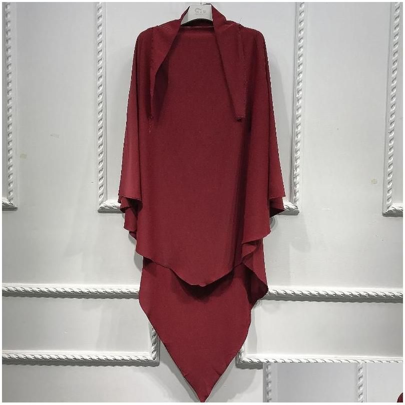 Wine Red Khimar